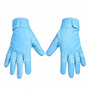Meilleur Prix de Gros 2026 Gants de Frappeur de Baseball en Cuir de Mouton Véritable Taille Personnalisée Confortables avec Logo Personnalisé et Fermeture Auto-agrippante - Product Image 2