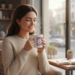 Tazza in ceramica BT21 con design dei personaggi Mang, ideale per caffè o tè, perfetta come regalo. - Product Image 2