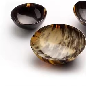 Tazón de cuerno de buey desechable ecológico de diseño moderno, tazón de afeitar de espuma de Palma genuina, comida que sirve de Crown Foods India - Product Image 4