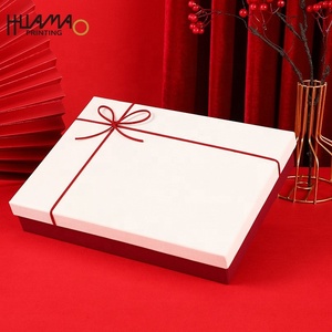กล่องของขวัญแบบยืดหดได้สีแดงด้านหรูหรา สำหรับของขวัญขอเพื่อนเจ้าสาว ของชำร่วยงานแต่งงาน ผ้าพันคอ เครื่องประดับ ของขวัญวันวาเลนไทน์ บรรจุภัณฑ์ของขวัญวันหยุด - Product Image 4