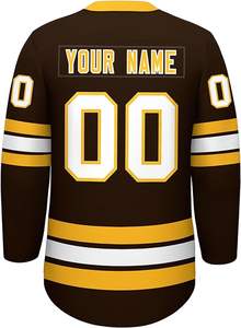 Uniforme de hockey sobre hielo con estampado sublimado verde y negro bordado para hombre más vendido - Product Image 6