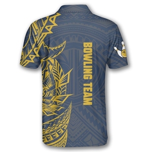 Camisetas de bolos personalizadas con sublimación completa, tejido elástico ligero y personalización opcional de nombre, número y logotipo. - Product Image 4