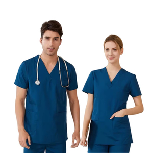 Alta calidad transpirable mujeres Joggers estiramiento enfermería médico Scrub 2 piezas personalizado Spandex Jogger Hospital Scrub uniformes conjunto - Product Image 1