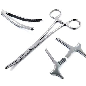 Pinces de Kocher chirurgicales en acier inoxydable, outil hémostatique à verrouillage pour les opérations médicales, les procédures hospitalières et cliniques - Product Image 1