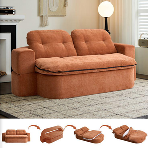 Canapé-lit convertible extensible moderne à succès aux États-Unis, gain de place, meubles de salon pour hôtel et chambre à coucher - Product Image 4