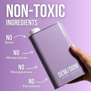 Lessive liquide concentrée à base de plantes 32oz 50 lavages Parfum inspiré des créateurs Écologique Vente en gros OEM - Product Image 5
