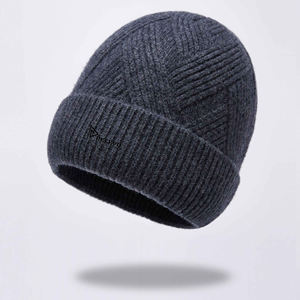 Gorro de Punto con Puño y Logotipo Bordado en Dos Tonos, los Mejores Gorros de Punto a Bajo Precio, Gorro de Punto Liso al por Mayor, Mantiene el Calor, Personalizado - Product Image 3