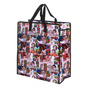 ถุงผ้า PP ขนาดใหญ่สำหรับใส่ของเดินทางกันน้ำลามิเนตพร้อมซิปกระเป๋าพิมพ์แบบกำหนดเอง - Product Image 3