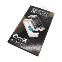 Emballage personnalisé recyclable OEM/ODM en papier couché gaufré pour film protecteur de téléphone, emballage de vente au détail pour téléphone portable, étui en verre trempé pour écran