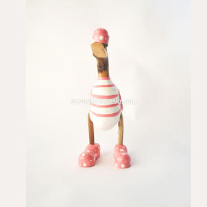 Figurine de canard en bambou artisanat décoratif d'anniversaire de remise de diplôme de mariage écologique pour la décoration intérieure et les cadeaux - Product Image 2