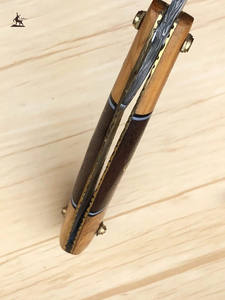 Navaja de Afeitar de Hoja Recta Damasco Hecha a Mano con Mango de Madera Personalizable, Cuchillo de Afeitar de Seguridad Vintage con Soporte OEM, Regalo para Hombre - Product Image 5