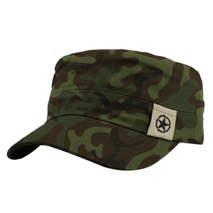 Best Quality Adjustable <b>Flat</b> Top Hat Twill 6-Panel Tactical Design Custom Embroidery Camouflage <b>Cap</b> for <b>Men</b> Casual Outdoor - Product Image 6