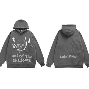 เสื้อฮู้ดของผู้ชายแบบกำหนดเองได้เสื้อผ้าลำลองแบบสวมหัวแนวสตรีทผ้ามีฮู้ดสำหรับฤดูหนาว - Product Image 4