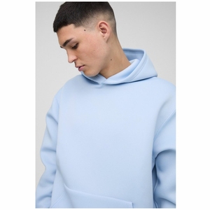 ชุดกางเกงวิ่งเข้ารูปสำหรับผู้ชายชุดติดตามโลโก้แบบกำหนดเองพร้อมปกเสื้อมีฮู้ด100% ผ้าฝ้ายพิมพ์ลายเทคนิคสำหรับยิมกีฬา - Product Image 3