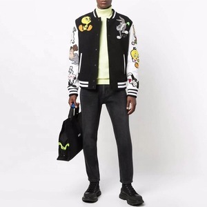 Chaquetas Varsity de Diseño OEM, Nuevo Modelo, Personalizadas con Logotipos, para Hombre, Mangas de Cuero y Lana, Ajuste Elegante y Cómodo - Product Image 3