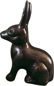 Supersale, organizador de sujetalibros de diseño moderno, pieza de exhibición de escritorio de conejo de oro negro fundido sólido para revistas y periódicos - Product Image 6