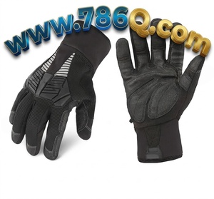 Guante de trabajo de cuero sintético que ofrece comodidad cálida y plena destreza Guantes de seguridad resistentes al viento y repelentes al agua - Product Image 1