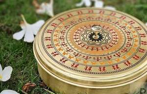 Pure Brass Masala Spice Box Durable Eco-Friendly Leak Proof Decorative Kitchen Cabinet <b>Storage</b> for Home Restaurant Wholesale - Product Image 2