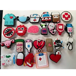 Wholesale Medical nurse shoe charms doctor Nurse clog nurse shoe charm accessories medicine charms