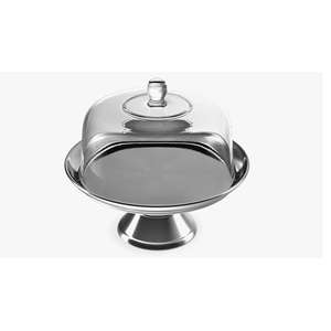 Best Handcrafted India Iron <b>Cake</b> <b>Stand</b> with Dome Cover Farmhouse Style Kitchen Tool for Home & Restaurant Celebration Events Use - Product Image 1