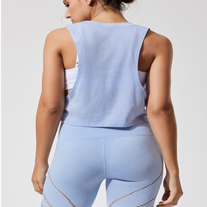 O Cou Haute Qualité Sans Manches Débardeur Femmes Débardeur Femmes Singlet Outwear Seamless Quick Dry Tank Top - Product Image 4