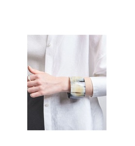 Pulsera de joyería de Material de cuerno de búhos Natural, brazaletes delgados para ling piece con pieza de diseño simple - Product Image 6
