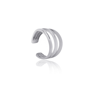 Handcrafted 11mm Triple Plain Multiple <b>Cartilage</b> <b>Earring</b> Turkish Wholesale 925 Sterling Silver Jewelry - Product Image 5