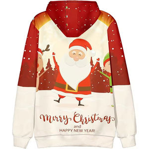 Women's <b>Christmas</b> Crewneck Knitted <b>Sweatshirt</b> Cute Snowman Digital Printed Long Winter Outer Wear Front Design Available - Product Image 6
