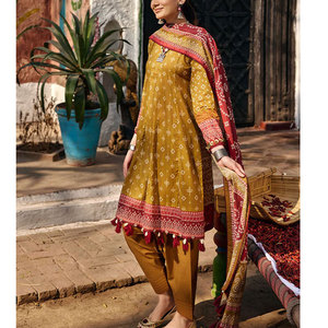 Vestido paquistaní shalwar kameez para mujer, traje informal de diseñador étnico - Product Image 3