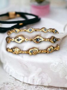 Bracelet en acier inoxydable plaqué zircon DAFNI BIG PAZAR - Cadeau tendance - Product Image 2