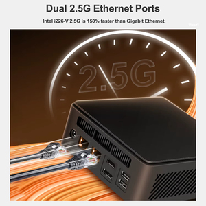 Kép 2.5g Lan <span class=keywords><strong>Mini</strong></span> <span class=keywords><strong>PC</strong></span> Intel Twin hồ N150 8GB RAM 128GB SSD <span class=keywords><strong>Windows</strong></span> 11 Pro Máy tính chơi Game i226v pfsense HDMI dp Type-C - Product Image 4
