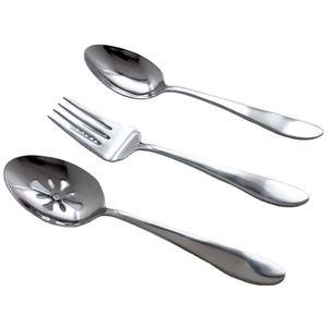 Poignées délicates en cuivre doré sur un ensemble de couverts en acier inoxydable haut de gamme de 4 pièces, parfait pour la vaisselle de style américain - Product Image 4