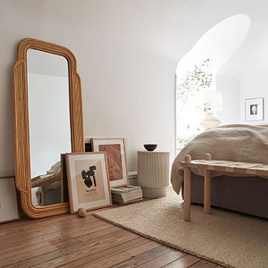 El Mejor Espejo de Cuerpo Entero con Marco de Madera Natural, Diseño Escandinavo, Decoración para Dormitorio, Bao Minh - Product Image 3
