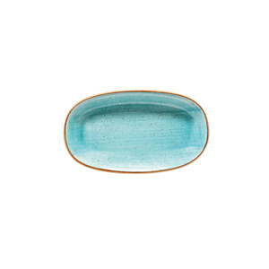 Plato de Servir Ovalado Bonna Aqua Gourmet de 24x14 cm, Elegante Juego de Porcelana para Desayuno, Apto para Lavavajillas - Product Image 1