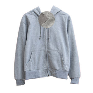 Sweat à capuche court à manches longues respirant léger pour femmes - Product Image 1