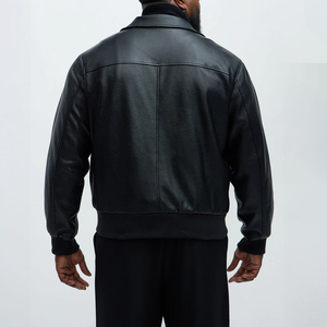 Original Genuine Leather Jacket for Men Classic Fashionable <b>Covered</b> Leather Jacket Biker <b>Motorcycle</b> <b>Waterproof</b> Jacket - Product Image 4