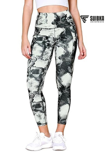 Mallas deportivas para mujer, mallas de Yoga de cintura alta con logotipo personalizado, proveedor de ropa de entrenamiento OEM - Product Image 3