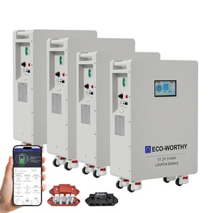 Best Offer for New ECO-WORTHY 64.3kWh 4Pack 48V 314AH LiFePO4 <b>Battery</b> Vertical Standing <b>Backup</b> - Product Image 2