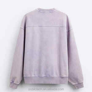 Sudadera de hombre Sunshine con tinte de Color personalizado de fábrica de alta calidad, sudadera con estampado de Color sólido personalizado de algodón 100% - Product Image 5