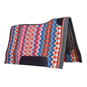 High Quality 100% New Zealand Wool Horse Cut Back Western Saddle <b>Pads</b> Custom Made 1/2\" Gray Wool <b>Felt</b> Underside Size 34x42 - Product Image 1