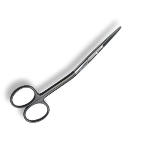 กรรไกรสำหรับผ่าตัดมีด้ามจับสีดำกรรไกรทำจากเหล็กเยอรมันกรรไกรตัดมุมทรงหลังโดย Pentax - Product Image 2