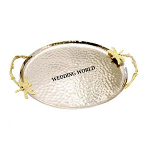 Stainless Steel <b>Chocolate</b> Tray Premium Quality Luxury <b>Chocolate</b> Platter Nickle Plated <b>Fancy</b> Metal <b>Chocolate</b> Tray - Product Image 5