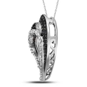 S925 argent Couple Style argent Sterling Moissanite diamant coeur pendentif Hip Hop bijoux cadeau pour les femmes - Product Image 2