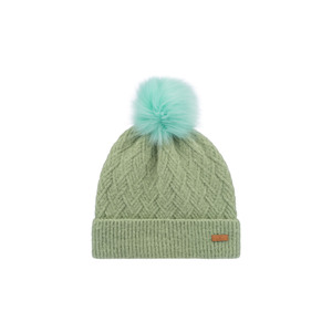 หมวกบีนนี่ขนปุยนุ่มยืดหยุ่นพับได้สองชั้นสีพื้นฐาน KORG ฤดูหนาวผ้าไนลอน/ผ้าไลคร่าสำหรับผู้หญิง - Product Image 6