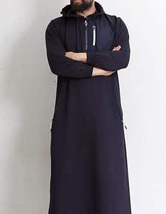 Sudadera con capucha de Thobe islámico para hombre, Túnica de dafah, Juba, Jubbah, Jubah, Thobes Eid, boda de verano de Dubái, Arabia Saudita, paquistaní - Product Image 2
