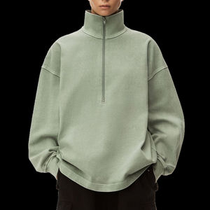 Sudaderas de algodón 100% de gran tamaño personalizadas para ropa de calle de invierno sudaderas bordadas - Product Image 6