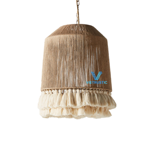 Meilleure nouvelle collection de bambou, jute, balle de maïs, abat-jour de plafond en bois, cadre durable, sûr et écologique, meubles de salon, décoration - Product Image 1