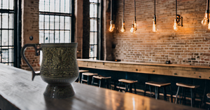 Classic 18 oz Moscow Mule Beer Glasses Pure Brass Handle <b>Unique</b> Antique Stein Glass Tankard Look Multi-Usage Water Wine Gift - Product Image 4