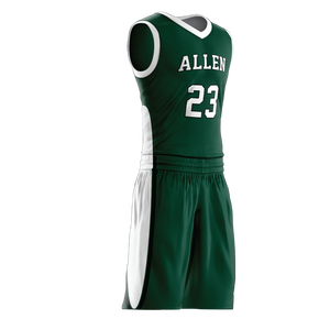 Uniforme de basket-ball en sergé réversible avec motif personnalisé - Product Image 5