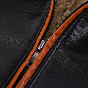 Veste polaire cardigan rétro en mélange naturel de qualité supérieure avec impression numérique personnalisée Veste de luxe personnalisée pour hommes, en peau de mouton - Product Image 6